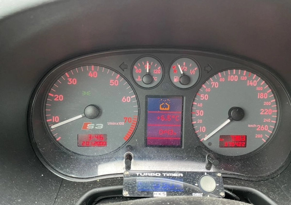 Audi S3 cena 15000 przebieg: 370000, rok produkcji 2001 z Wolin małe 326
